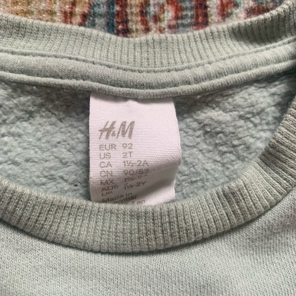 H&M Little Sister Toddler Sweatsuit Set in Light Green - Picture 3 of 5